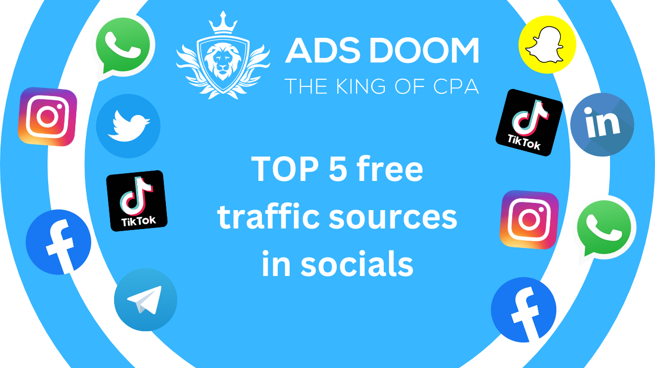 TOP 5 free traffic sources in socials